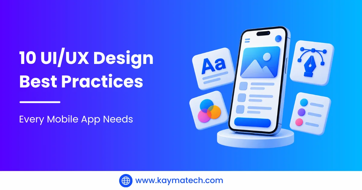 UI UX design best practices for mobile apps examples