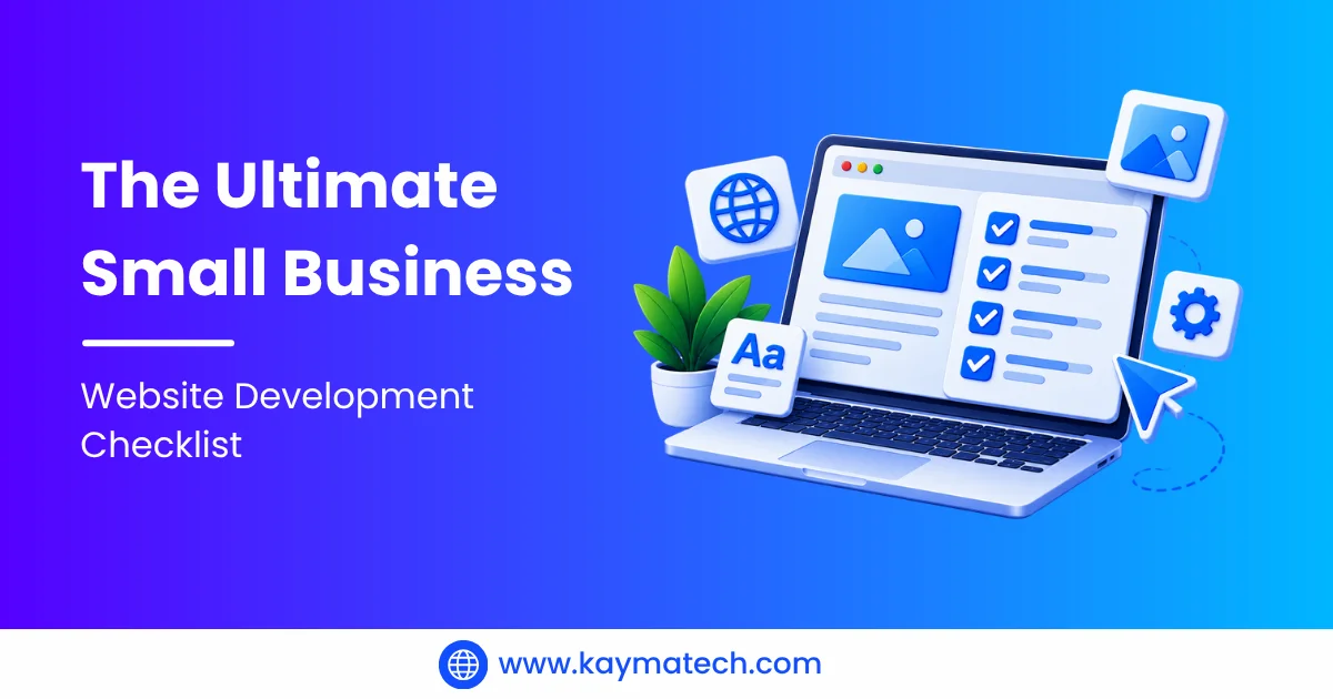 website development checklist for small business flowchart